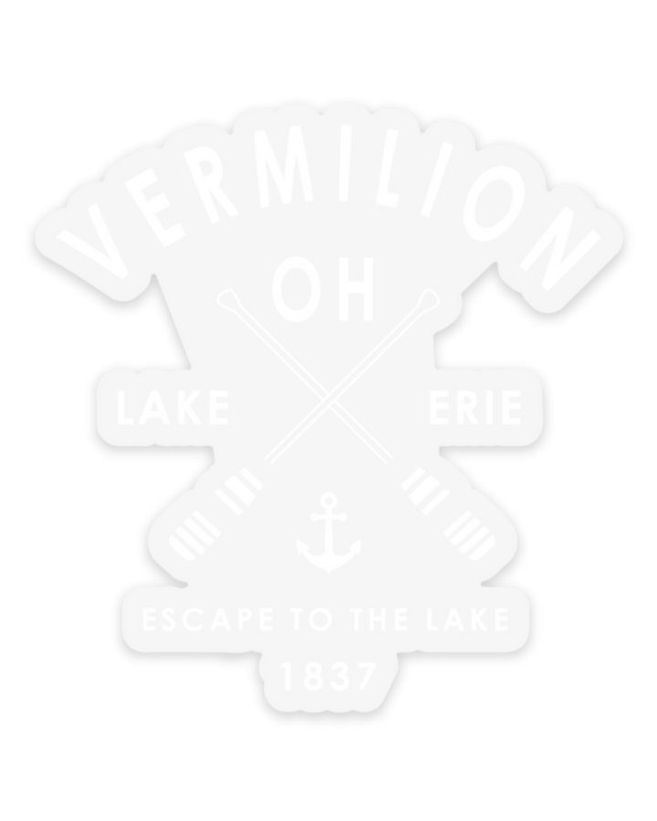 Vermilion Oar Sticker