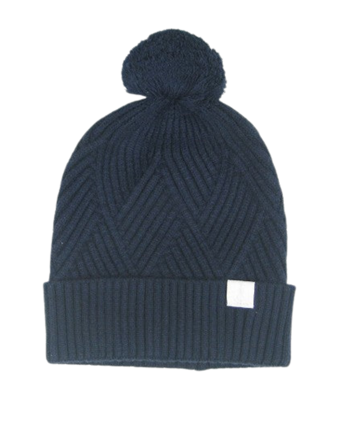 Textured Knit Pom Beanie