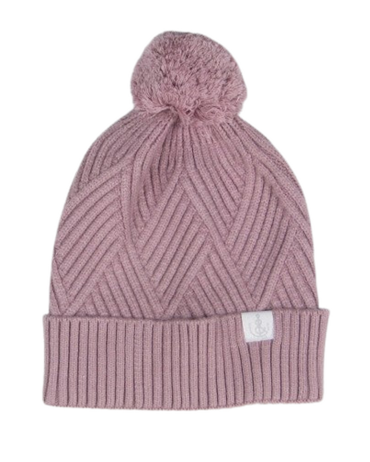 Textured Knit Pom Beanie