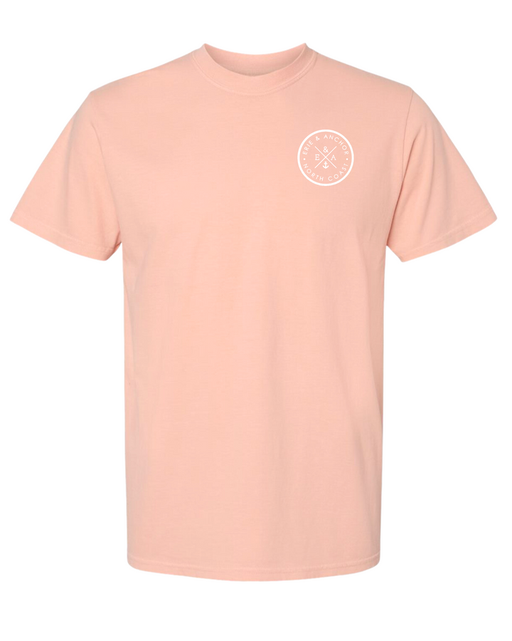 Unisex Signature Anchor Short Sleeve Tee- Shell Pink