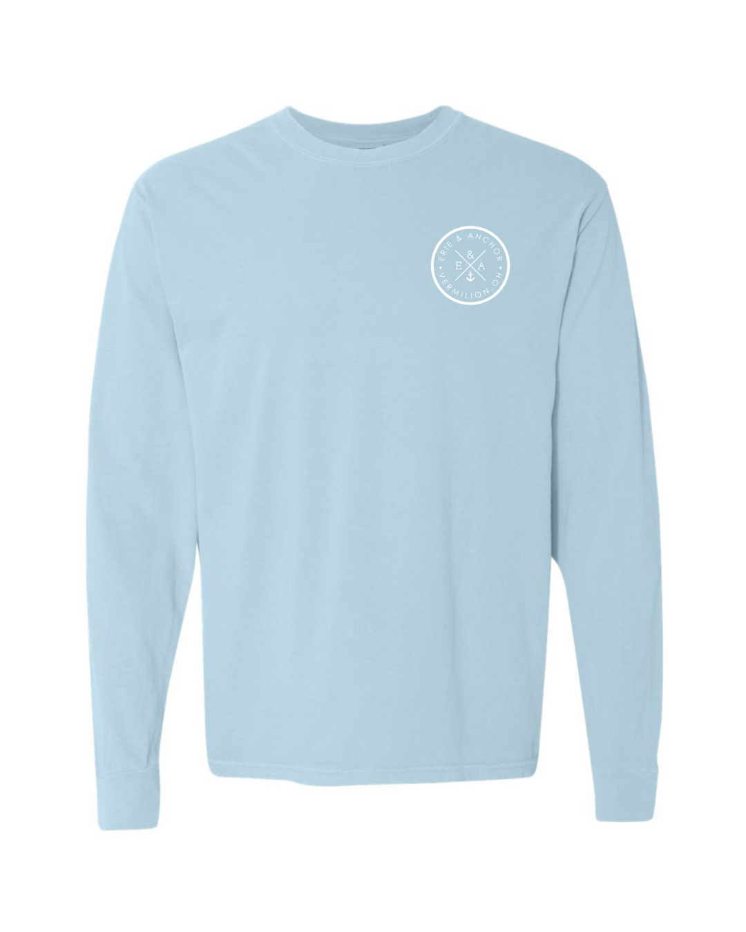 Unisex Vermilion Lighthouse Long Sleeve Tee-Light Blue