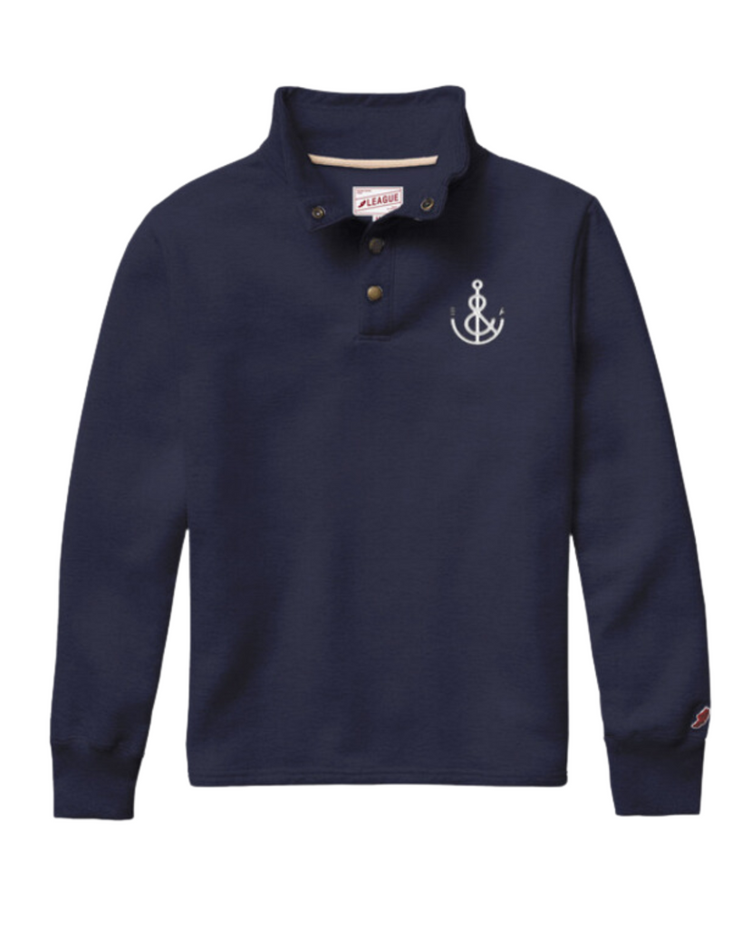 Unisex Anchor Snap Pullover - Navy