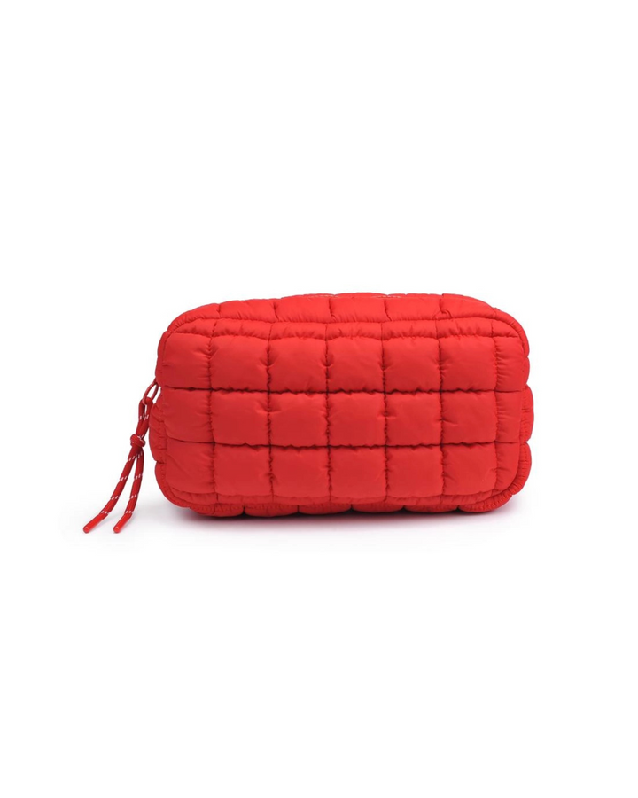 Quilted Puffer Cosmetic Travel Pouch