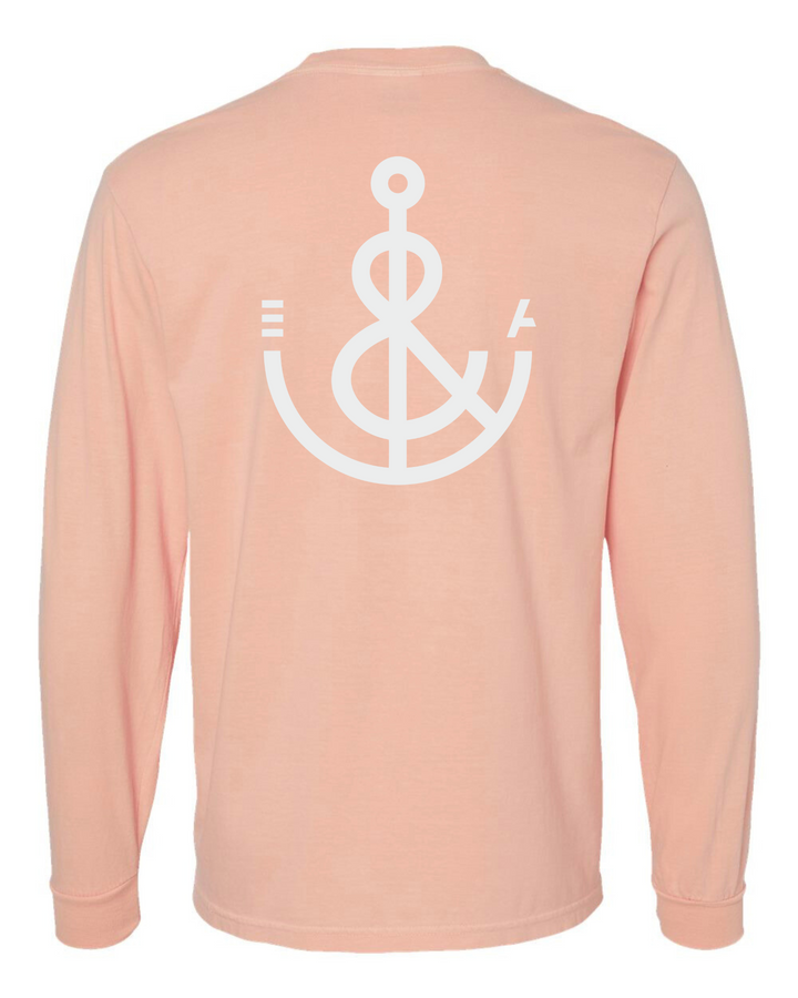 Signature Anchor Long Sleeve Tee- Blossom Pink