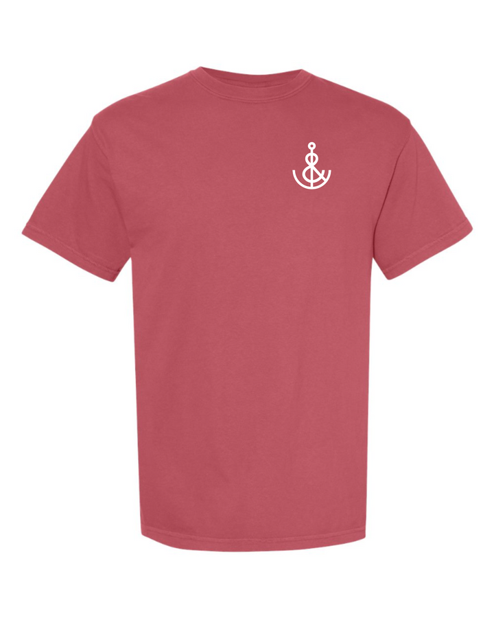 Unisex Summer On The North Coast Short Sleeve- Red