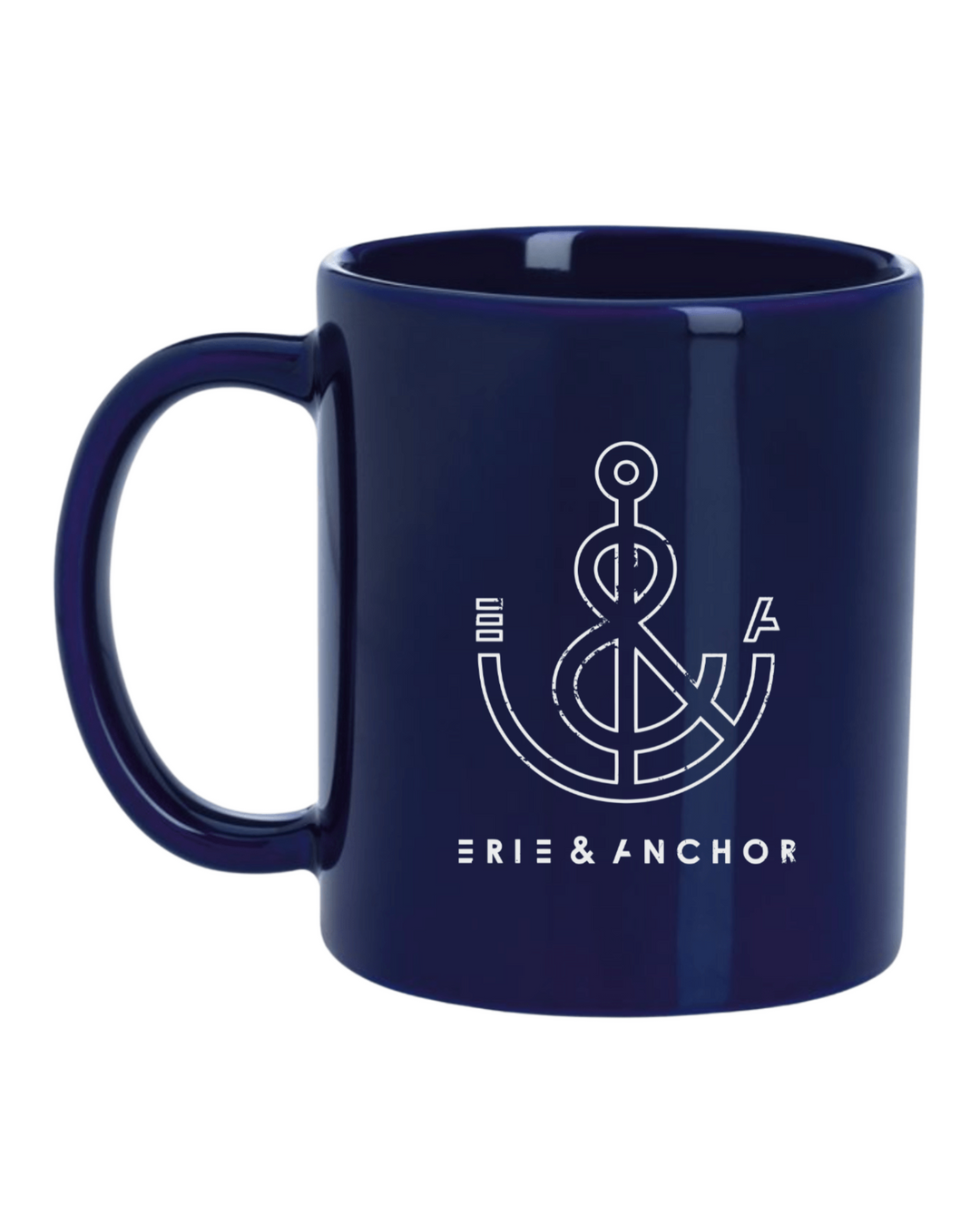 Holiday Watercolor Sailboat Mug- Navy