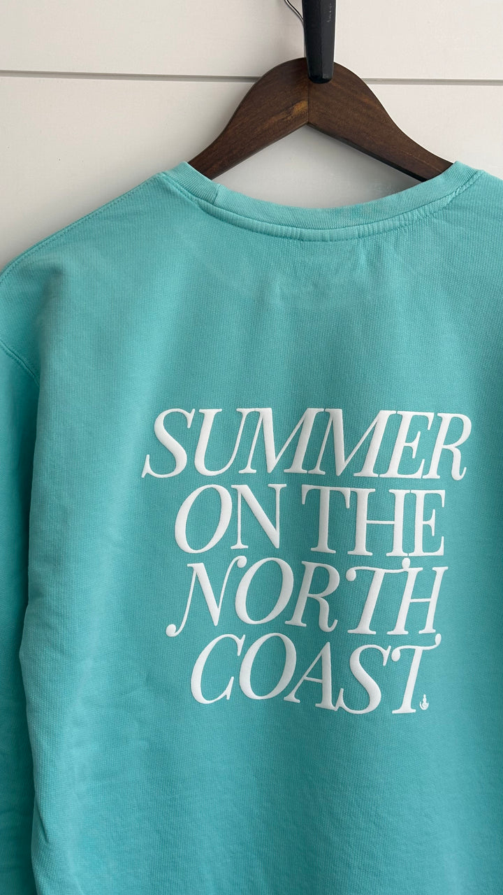 Unisex Summer On The North Coast Crewneck- Mint