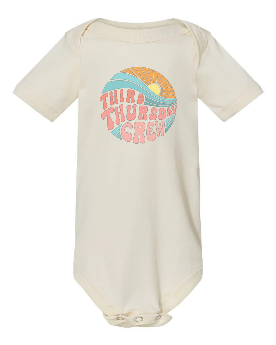 Infant Third Thursday Onesie- Sand