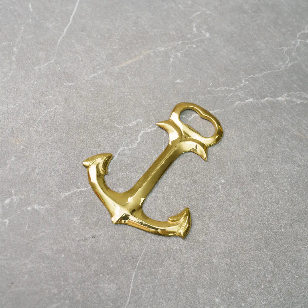 Anchor Bottle Opener- Gold Brass