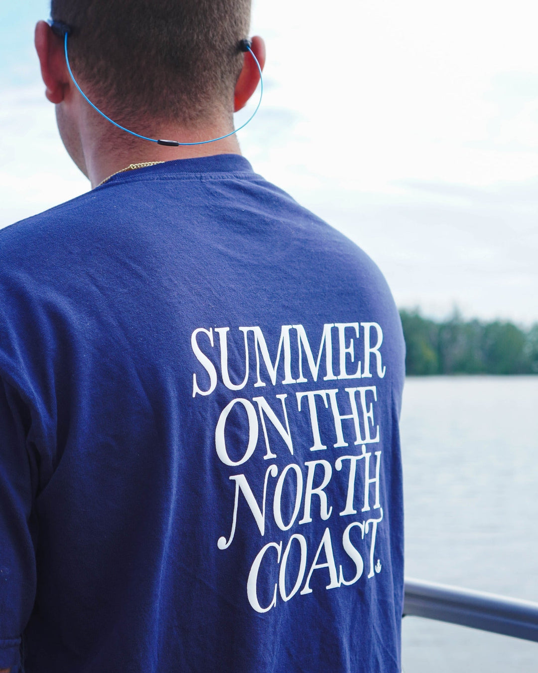 Unisex Summer On The North Coast Short Sleeve- Navy