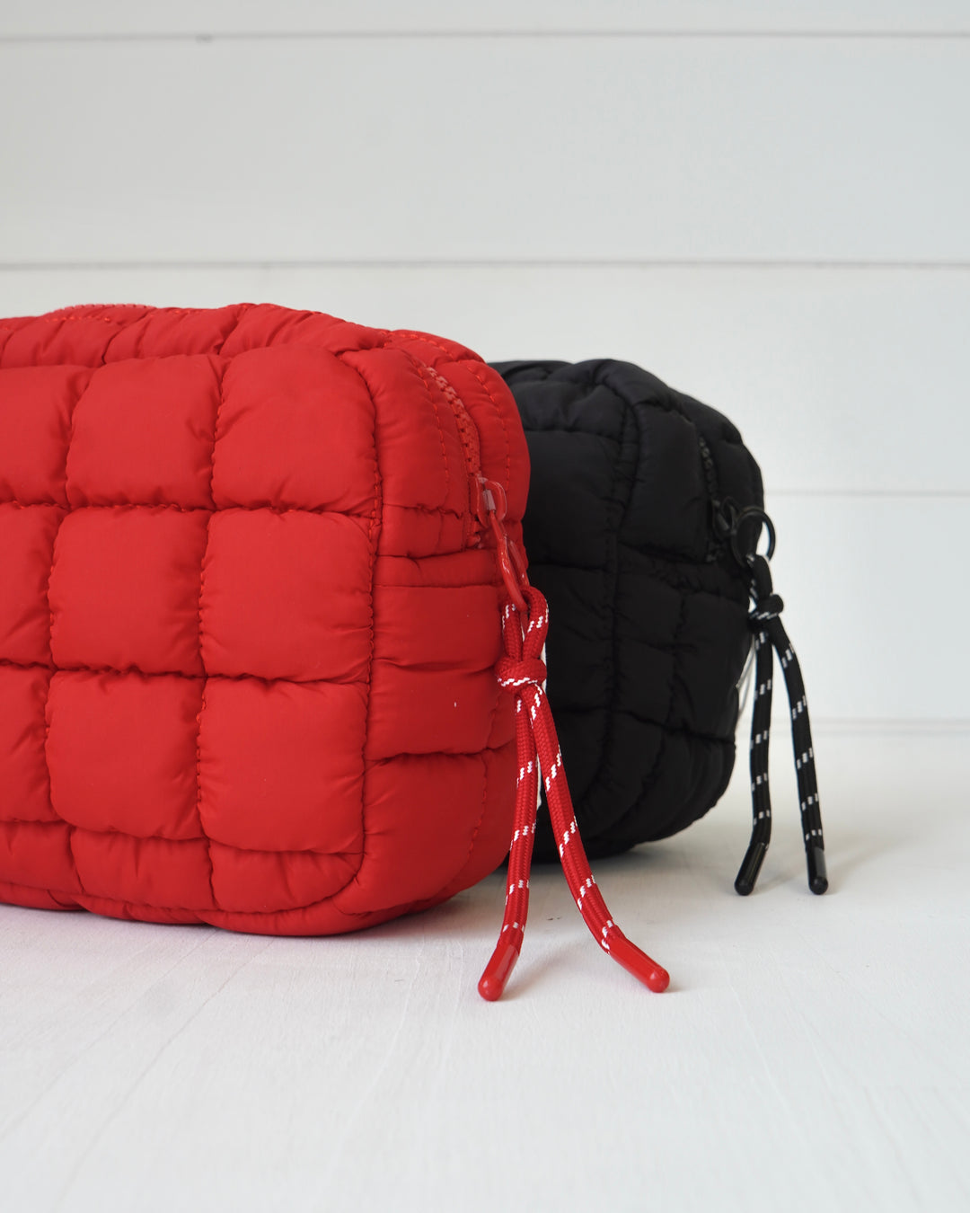 Quilted Puffer Cosmetic Travel Pouch