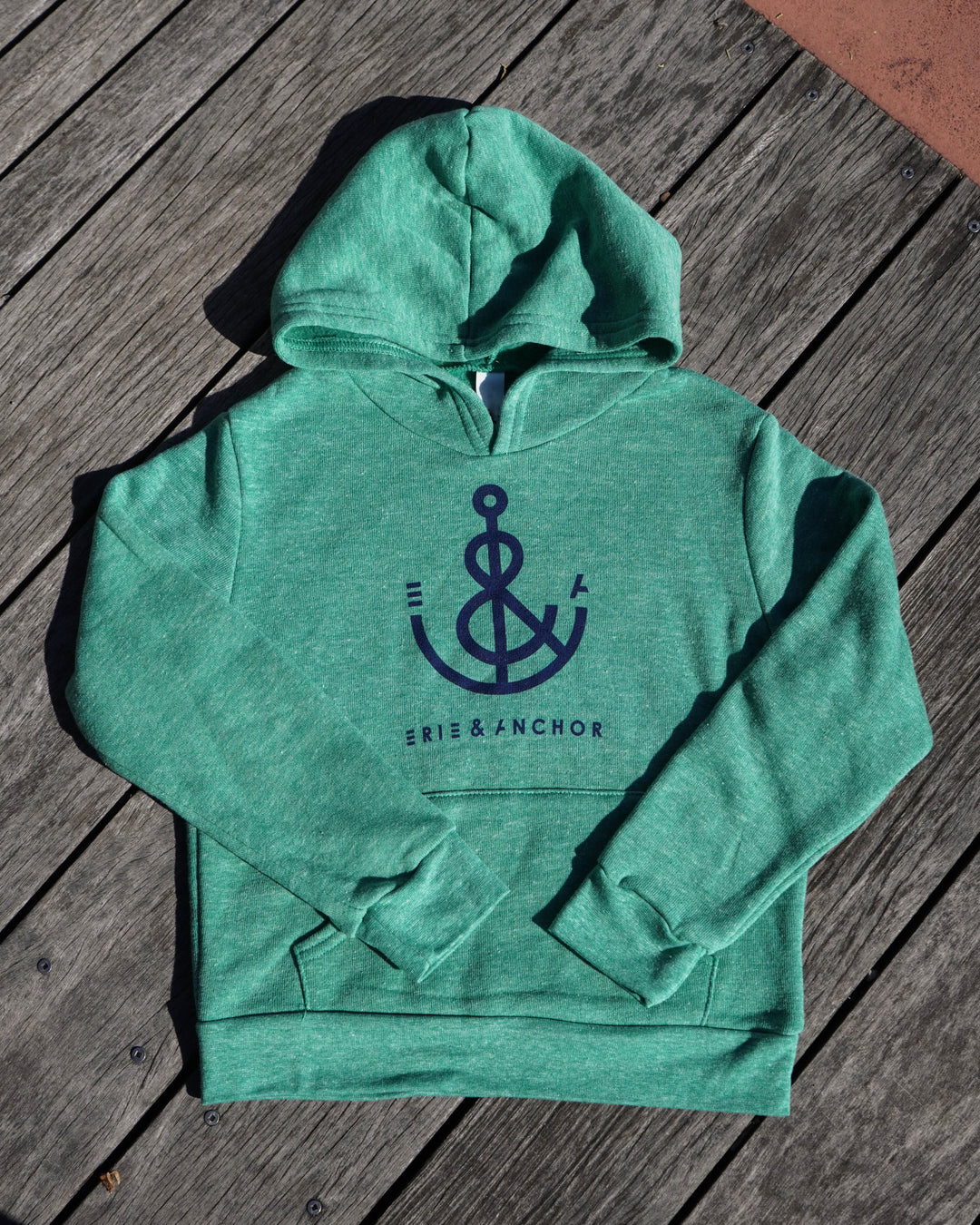 Youth Anchor Hoodie-Kelly Green