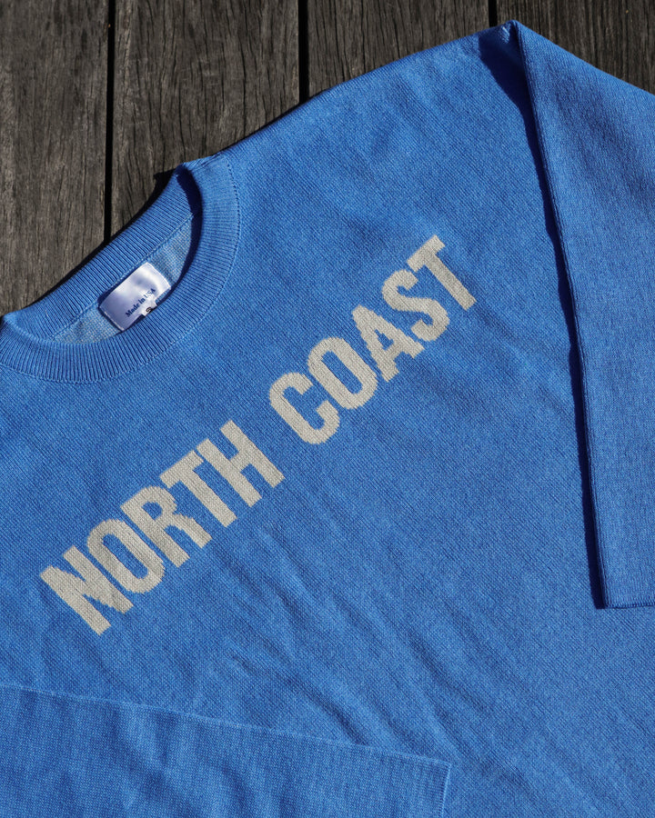 Women’s North Coast Sweater- Cornflower Blue/Ivory