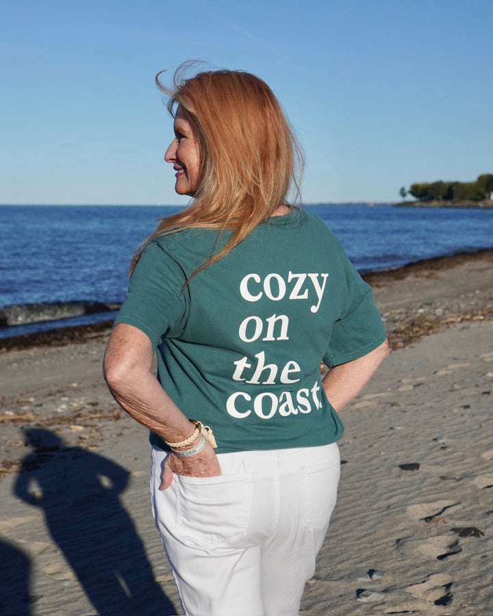 Cozy On The Coast Short Sleeve Tee- Cactus