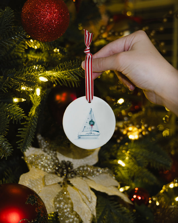 Holiday Sailboat Ornament