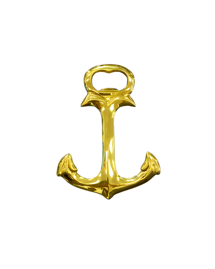 Anchor Bottle Opener- Gold Brass