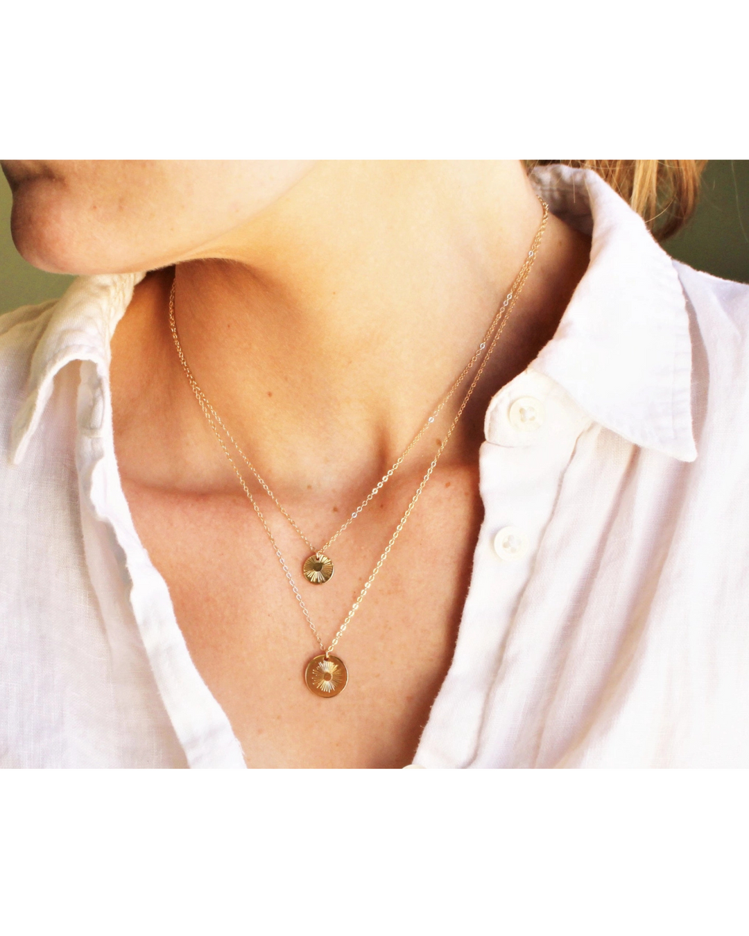 Sun Ray Necklace- 18”