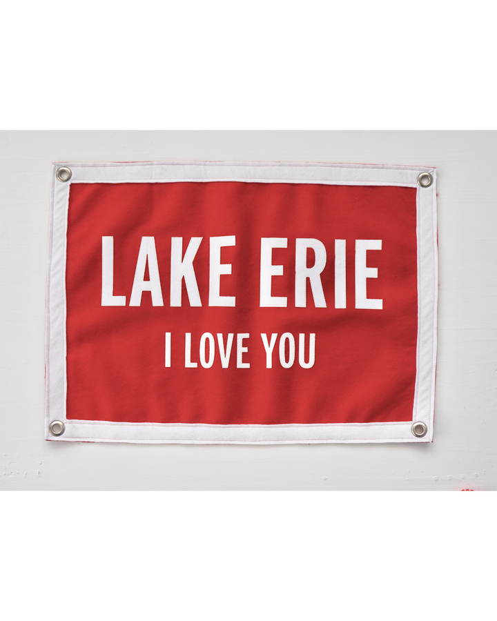 Lake Erie I Love You Banner 18X24