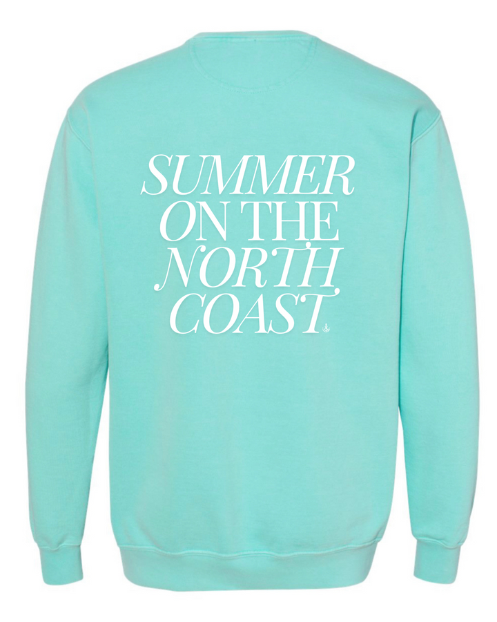 Unisex Summer On The North Coast Crewneck- Mint