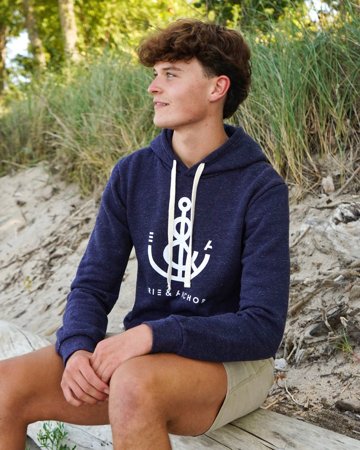 Anchor Hoodie-Navy