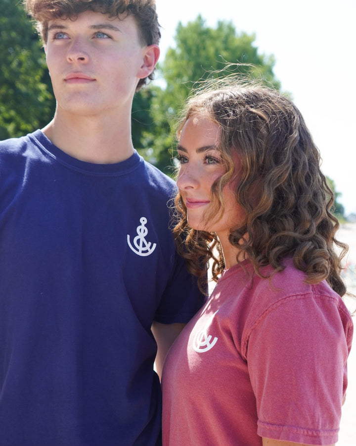 Unisex Summer On The North Coast Short Sleeve- Red