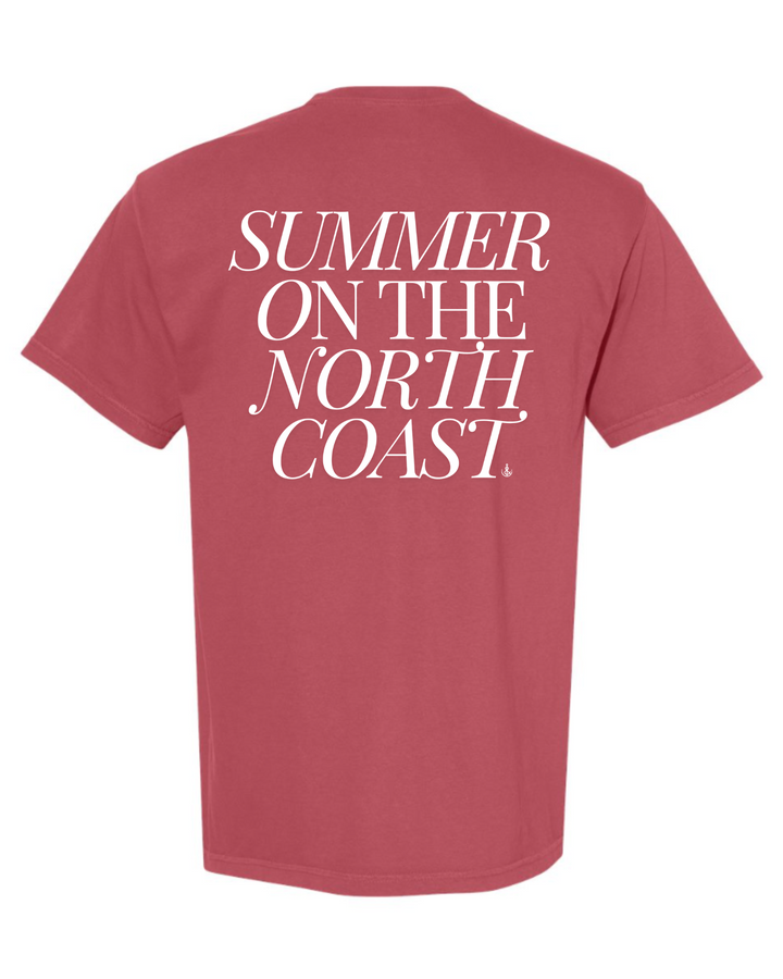 Unisex Summer On The North Coast Short Sleeve- Red