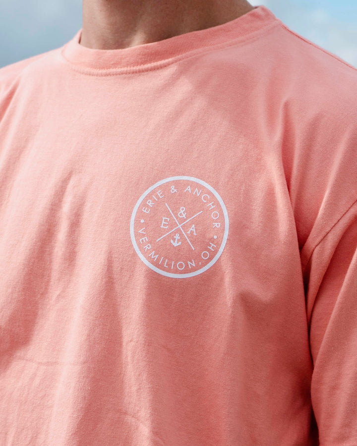 Unisex Signature Anchor Short Sleeve Tee- Melon