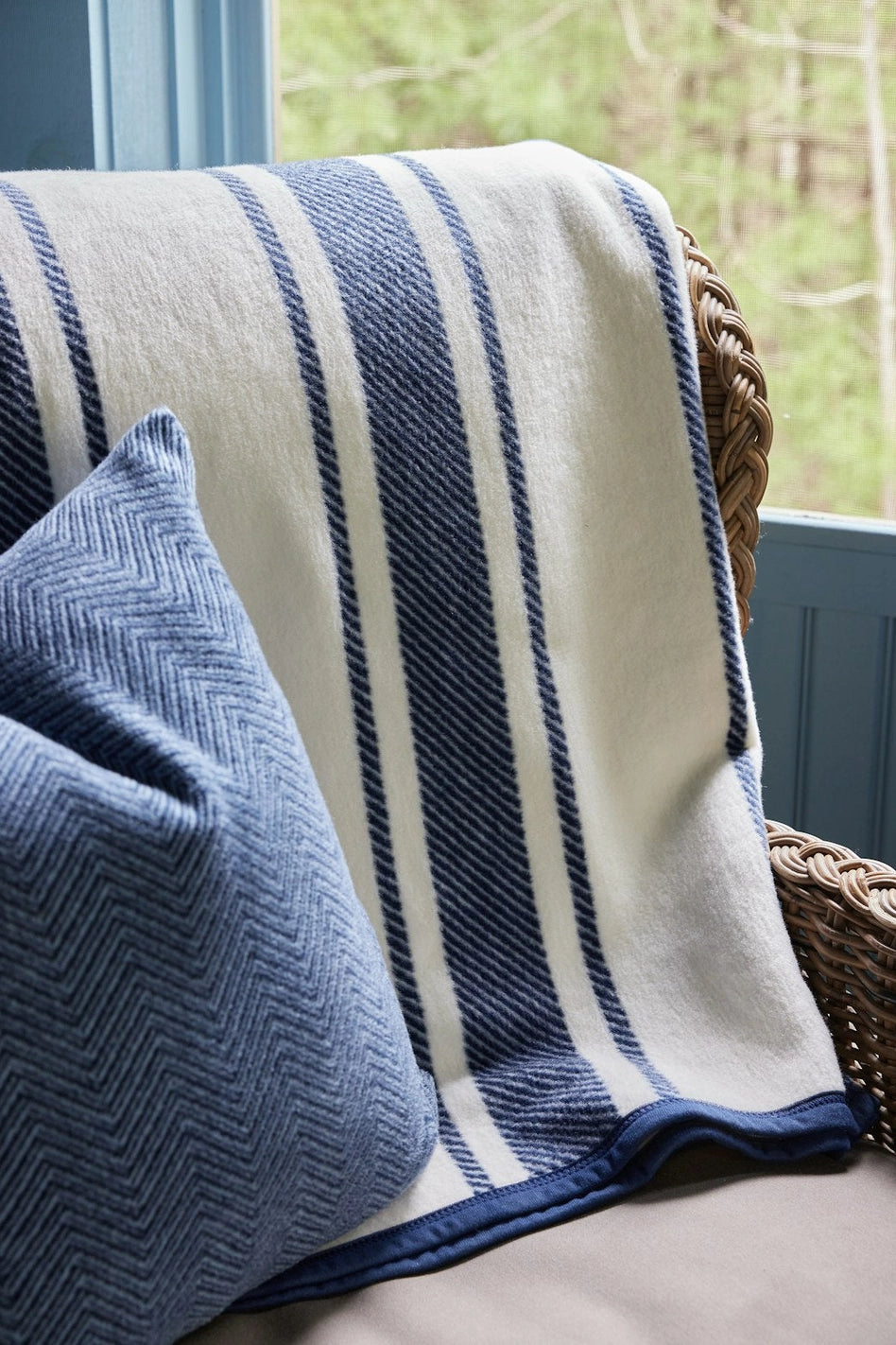 ChappyWrap Blanket- Dockside Stripe Navy