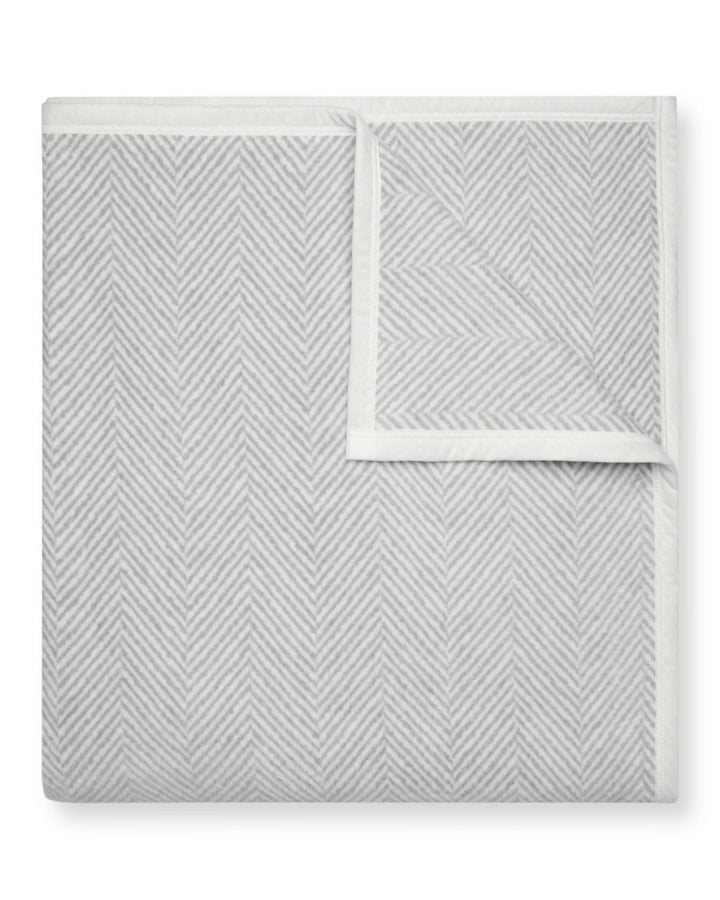 ChappyWrap Family-Size Blanket- Harborview Hertingbone Light Grey