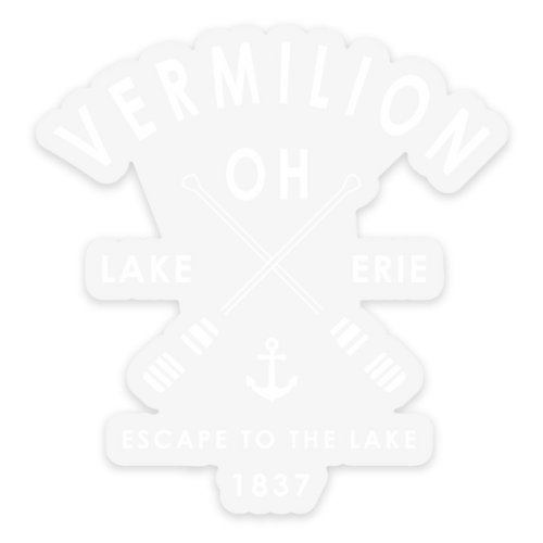 Vermilion Oar Sticker