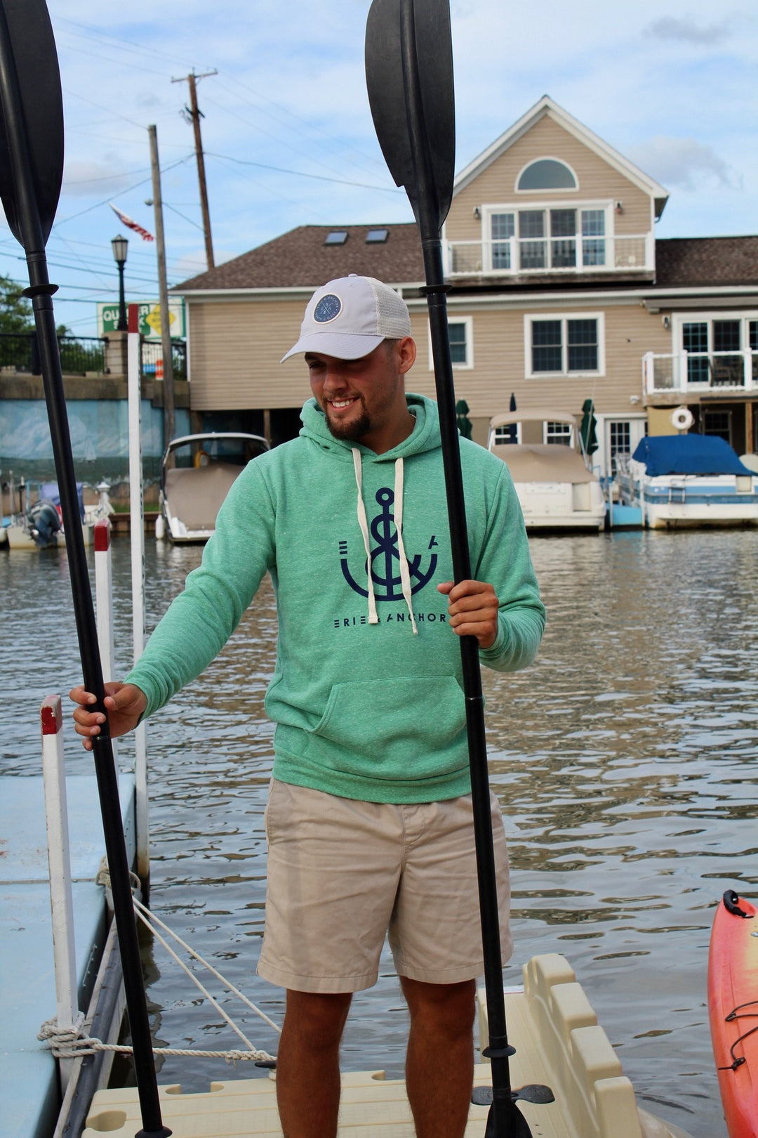 Anchor Hoodie-Kelly Green